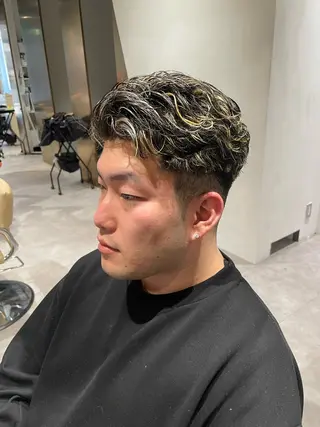 パーマ メンズ 無料ショートモデル 募集中❗️秋山ひらいのヘアスタイル