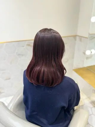 ミディアム カラー costes 今井芽依のヘアスタイル