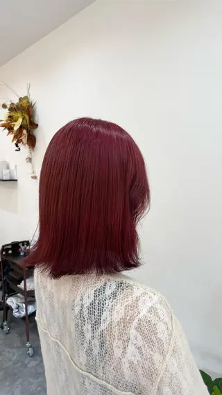 ミディアム カラー ヘアアレンジ 郡山/透明感カラー /馬場アンドレアのヘアスタイル