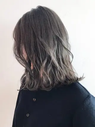 ミディアム カラー パーマ ヘアアレンジ ITbyALBUM 浦和店のヘアスタイル