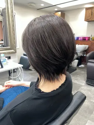 ミディアム 五十嵐 満梨奈のヘアスタイル