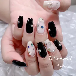 ネイル 長いだし/スカルプ/ パラシェルN.oneのネイルデザイン