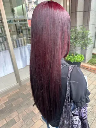 カラー レイヤー 艶々カラーのヘアスタイル