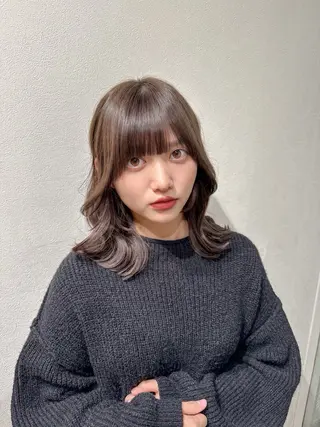 ミディアム カラー メンズ特化🏹カット パーマ/チヒロ🤍のヘアスタイル