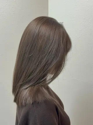 セミロング 渋谷ケアブリーチ ❤️‍🔥徳田空悟のヘアスタイル