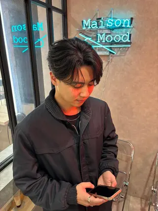 ショート パーマ メンズ 長谷川 湧のヘアスタイル