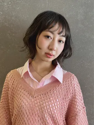 ミディアム ✂︎岡根 京花✂︎のヘアスタイル
