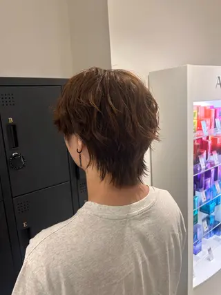 メンズ 🤎オリーブカラー× パーマ特化💫森口のヘアスタイル
