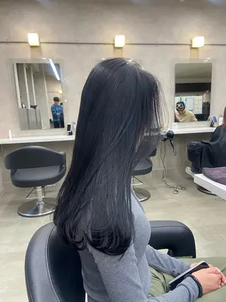 セミロング カラー ヘアアレンジ Over hair_ misakiのヘアスタイル