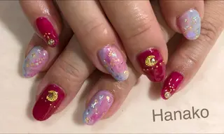 ネイル お絵描きネイル Hanakoのネイルデザイン
