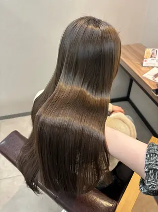 ロング カラー レイヤー✂︎ぷつボブ 艶カラー🤍noaのヘアスタイル