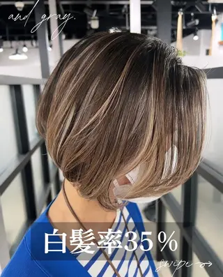 ショート カラー AOI Iのヘアスタイル