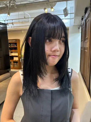 セミロング 🦕K-two/ シノハラナルミ🦕のヘアスタイル