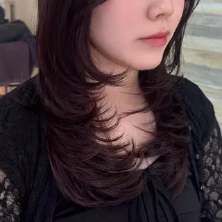 ロング カラー 韓国ヘア/レイヤー/ ツヤカラー/ Aiのヘアスタイル