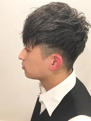 ミディアム 予約1000件超 ✨メンズパーマのヘアスタイル