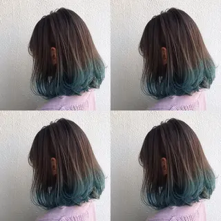 ミディアム カラー エフェクトブリーチ 🌟前澤啓太朗のヘアスタイル