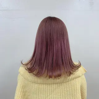 セミロング ブリーチカラー 🩵MIZUKIのヘアスタイル