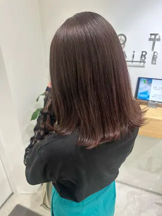 ミディアム カラー レイヤー/ナチュラル 💐nao.のヘアスタイル