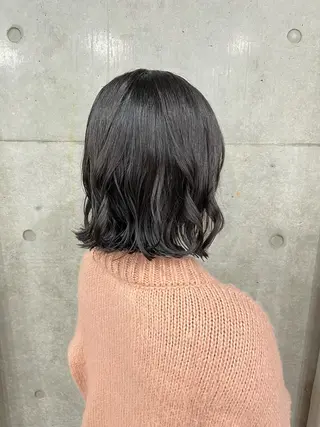 ミディアム パーマ ロングパーマ木村 ボブパーマのヘアスタイル