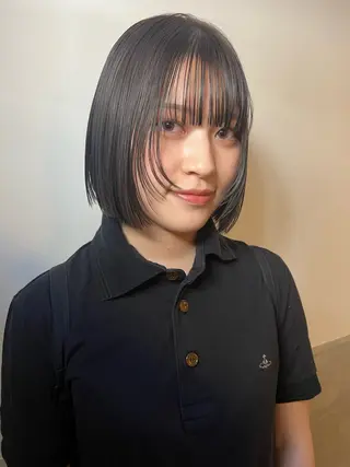 ミディアム カラー 三谷はるな /名古屋/本山のヘアスタイル