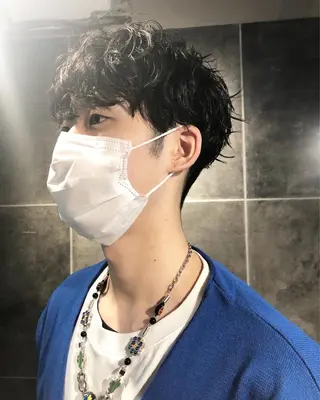 パーマ ヘアアレンジ メンズ メンズ特化✂️栗原 侑也のヘアスタイル