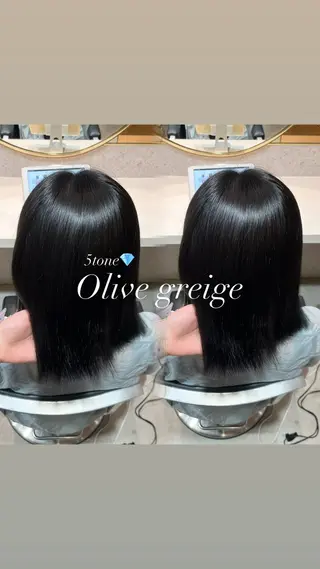 ミディアム カラー Minami🤍ྀི 髪質改善／新宿／のヘアスタイル