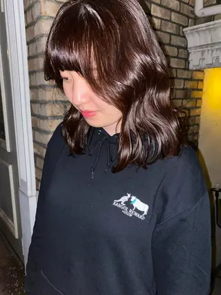 ミディアム カラー ヘアアレンジ お任せヘア☘️☘️ 及川渚のヘアスタイル