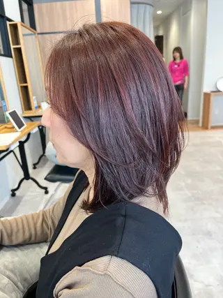 ミディアム うる艶カラー asukaのヘアスタイル