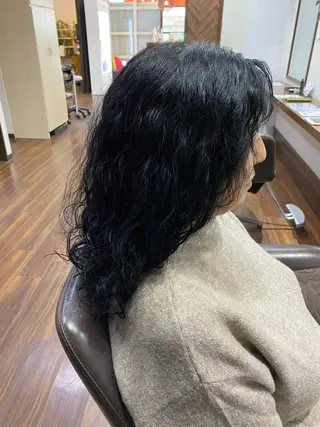 ミディアム パーマ ☘️お悩み解決☘️ 岡部恒輝のヘアスタイル