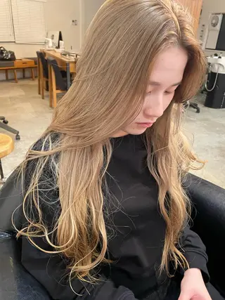 ロング カラー レイヤーカット🌿 ボブ🕊️ヒロキのヘアスタイル