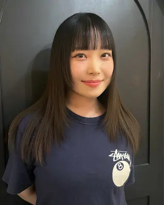 セミロング 6/5まで目黒店 カラー🎀ミカゼのヘアスタイル