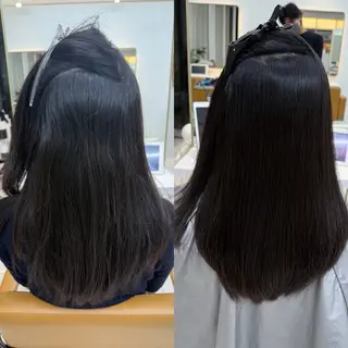 ロング 中顔面短縮 顔まわり新田大翔のヘアスタイル