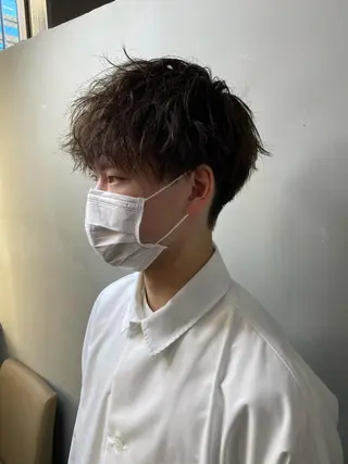ショート カラー メンズ 寳泉 章弘のヘアスタイル
