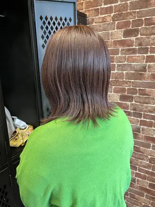 ショート カラー パーマ ヘアアレンジ メンズ キッズ ネイル マツエク・マツパ アイブロウ 久木原 ゆりのヘアスタイル