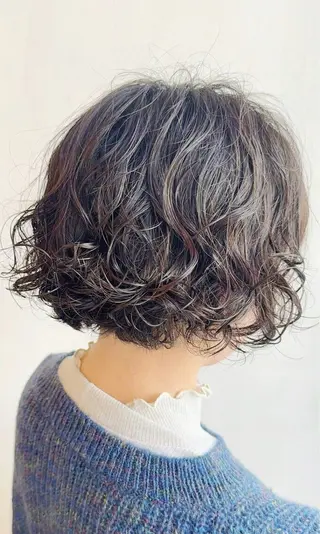 ミディアム パーマ VANCOUNCIL 松本のヘアスタイル