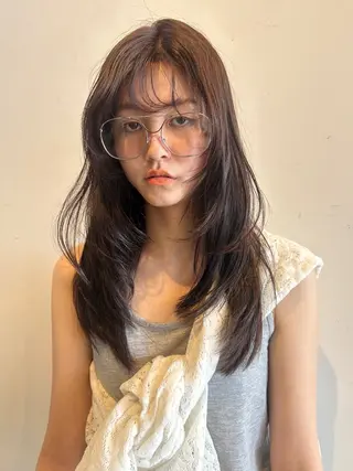 ロング レイヤーカット/ 透明感カラーmikuのヘアスタイル