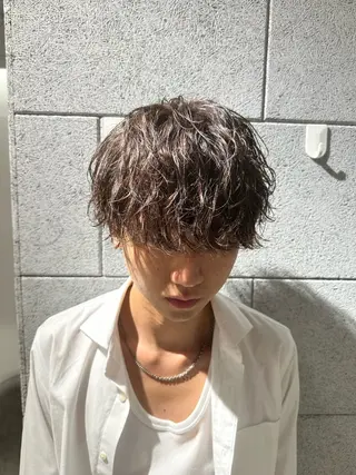 パーマ メンズ TELA HAIR 副代表RIKUのヘアスタイル