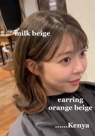 ミディアム カラー 古田 賢哉のヘアスタイル