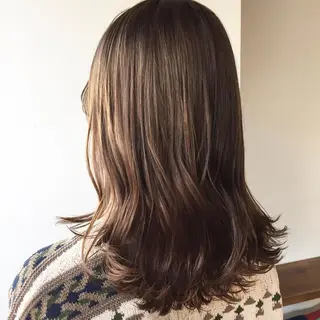 ミディアム カラー 💘透明感カラー💘 沖本 将宏のヘアスタイル