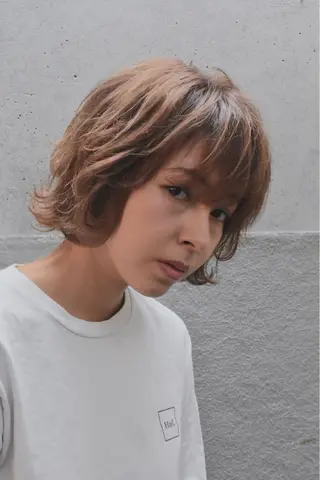 ショート カラー ✨髪質改善縮毛矯正✨ 宇田川修平のヘアスタイル