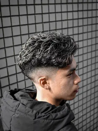 ショート カラー パーマ メンズ 💈men's💈 satoru中目黒のヘアスタイル