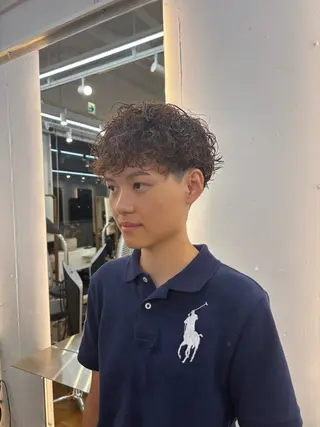 パーマ メンズ ハードパーマ Rico💜のヘアスタイル