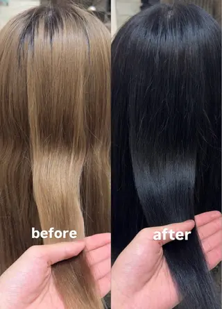 ロング カラー かんた /百道浜・髪質改善のヘアスタイル