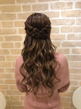 ロング ヘアアレンジ 新宿ヘアセットメイク Asa-mのヘアスタイル