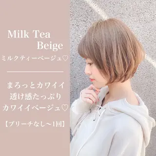 ミディアム カラー ヘアアレンジ 🌼原宿JUICE／ official🌼のヘアスタイル