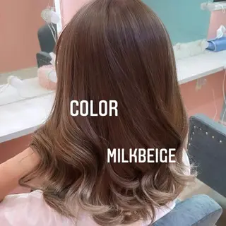 ミディアム カラー エクステ🩵ブリーチ 韓国ヘア🩵KAEのヘアスタイル