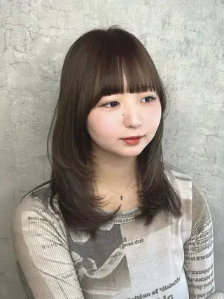 ミディアム トレンド韓国ヘア 🇰🇷のんのヘアスタイル