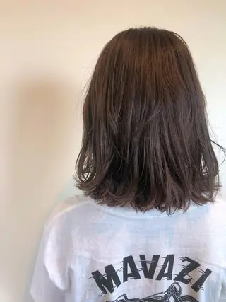 ミディアム カラー 宮本 円のヘアスタイル