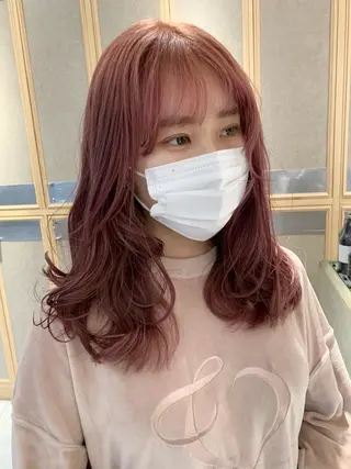 カラー ラベンダー/レイヤー スタイル🤎mamiのヘアスタイル