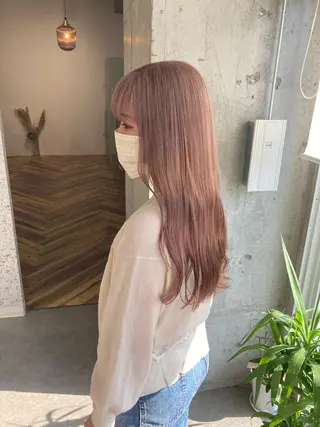 ロング カラー 髪質改善.縮毛矯正 ×韓国ヘアyukiのヘアスタイル
